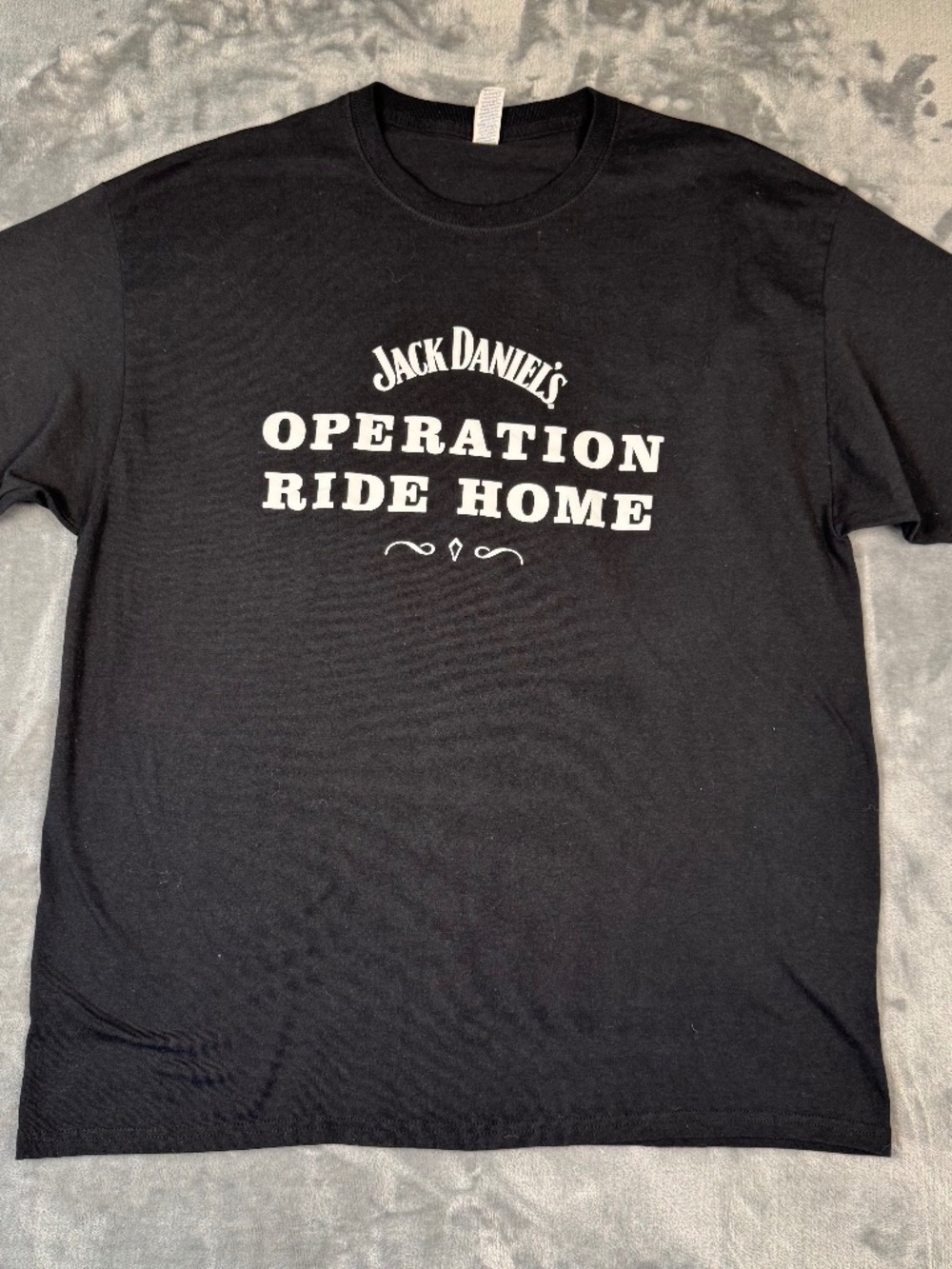 Operation Ride Home T-Shirt Black Size XL Armed Services Charity